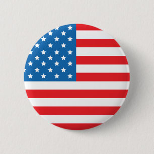 Rundknapp i USA flagga Knapp