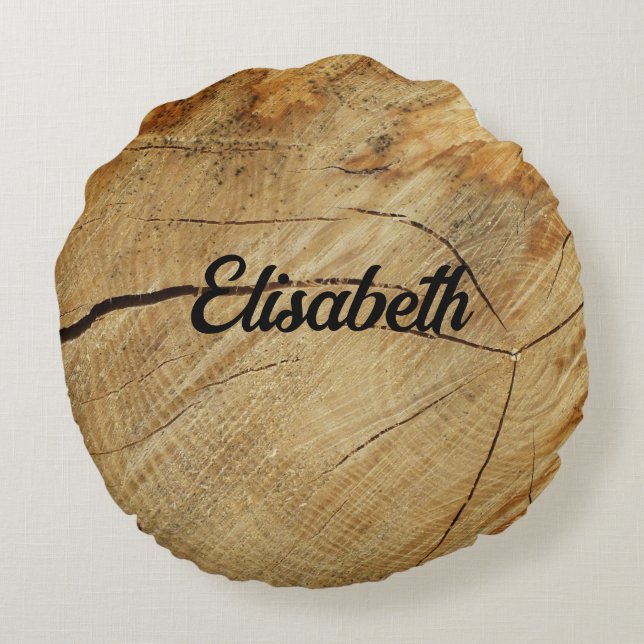 Rundkudde av trä rund kudde (Baksidan)