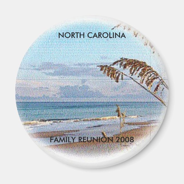 Rundmagnet "TOPSAIL ISLAND" Magnet (Framsidan)