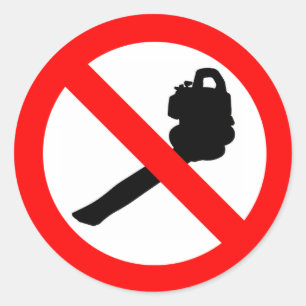 Rundnummer Blockare! Runt Klistermärke