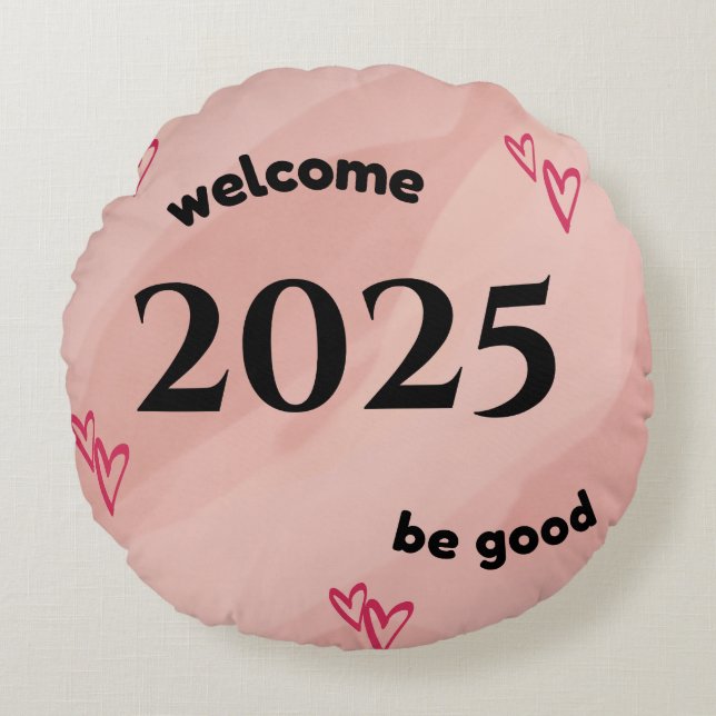 Rundpelare 2025 rund kudde (Framsidan)