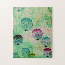 Rundpenseldrag för lera, rosa, digitala konst pussel