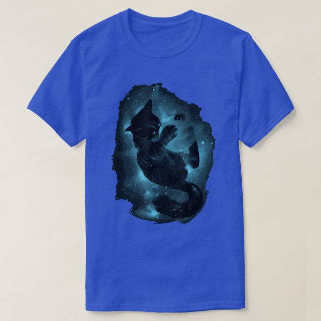 Rundplaneter för kassrumsastronaut - katter t shirt (Design framsida)