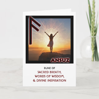 Rune Ansuz - Gudomlig Inspiration Kort