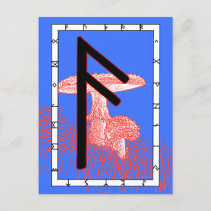 Rune Ansuz - vykort för inspiration