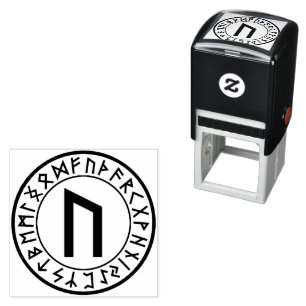 Rune Circle [02] Uruz] Self-Inking Frimärke Självfärgande Stämpel