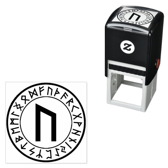 Rune Circle [02] Uruz] Self-Inking Frimärke Självfärgande Stämpel (In Situ)