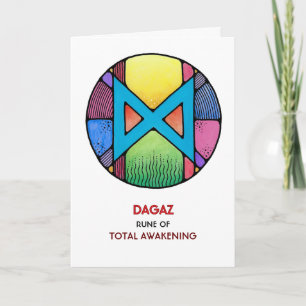 Rune Dagaz - Total Awakening - Art nouveau Kort