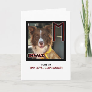 Rune Ehwaz - Loyal Assion - Faithful Hund Kort