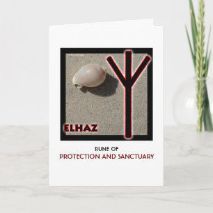 Rune Elhaz - Protection & Sanctuary - Snäcka Kort