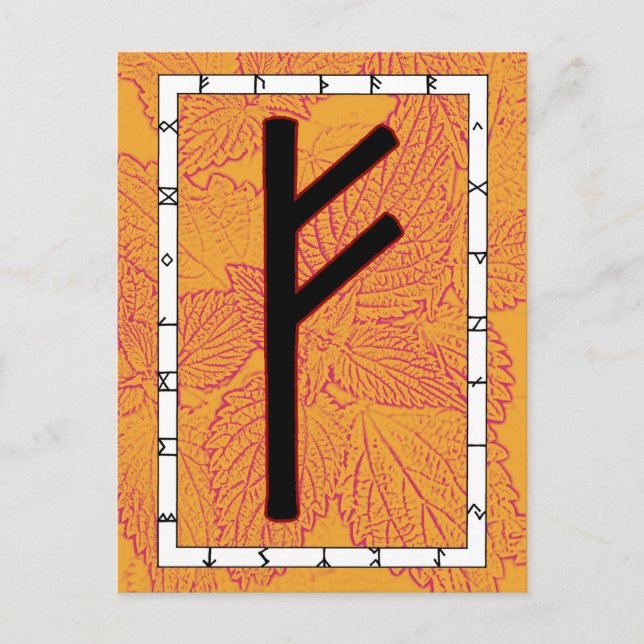 Rune Fehu - Börjar för vykort (Framsida)