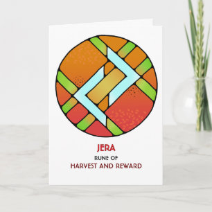 Rune Jera - Harvest & Reward - Art nouveau Kort