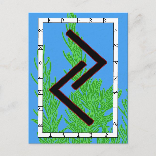 Rune Jera - vykort för skörd (Framsida)