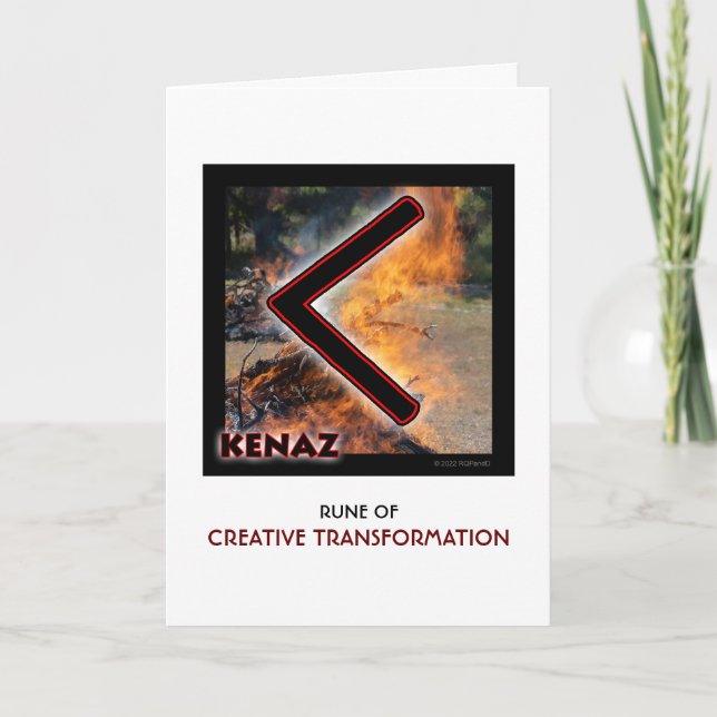 Rune Kenaz - Kreativ Transformation Kort (Framsida)