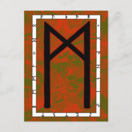 Rune Mannaz - Mänsklighet Postkort Vykort