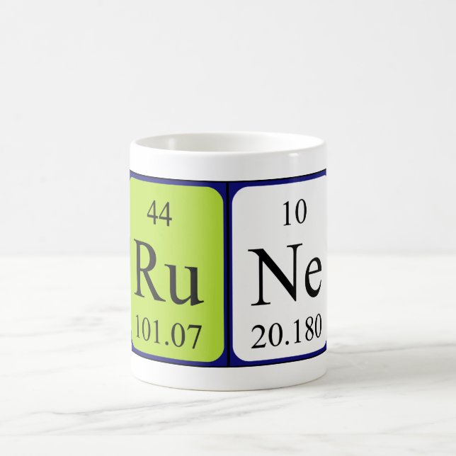 Rune periodisk bord namn mugg (Center)