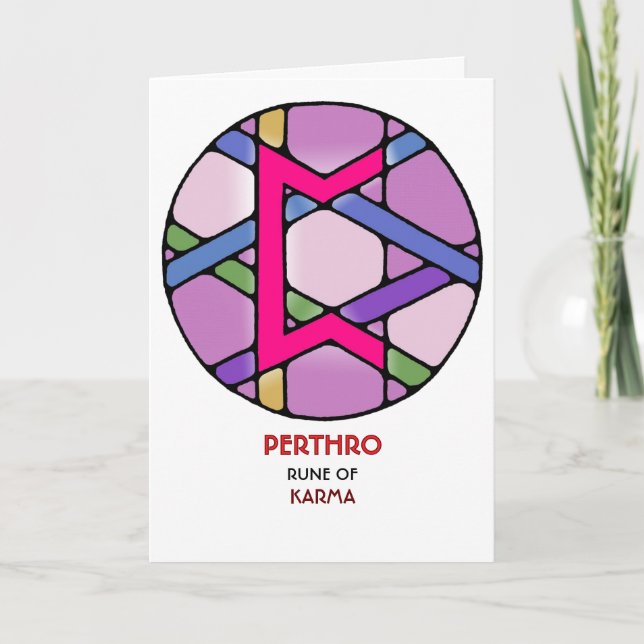Rune Perthro - Karma - Art nouveau Kort (Framsida)