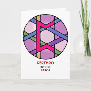 Rune Perthro - Karma - Art nouveau Kort