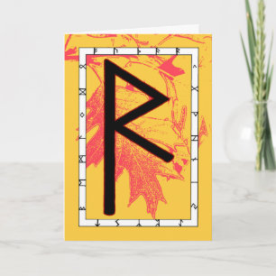 Rune Raidho - Balance Card Kort