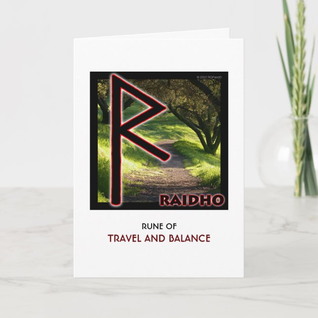 Rune Raidho - Travel & Balance Kort (Framsida)