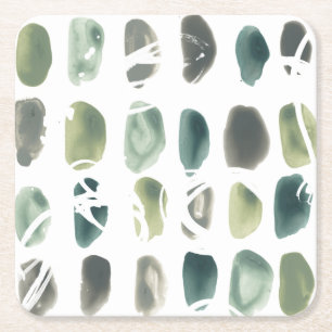 Rune Stone - Grönt Underlägg Papper Kvadrat