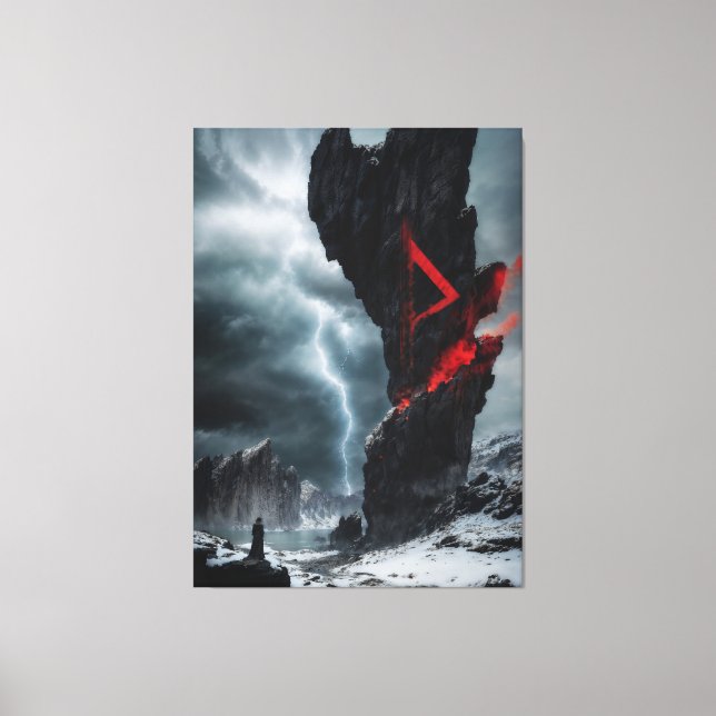 Rune Thurisaz Canvastryck (Framsida)