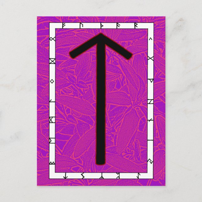 Rune Tiwaz - Victory! Vykort (Framsida)