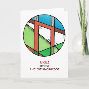 Rune Uruz - Ancient Knowledge - Art nouveau Kort