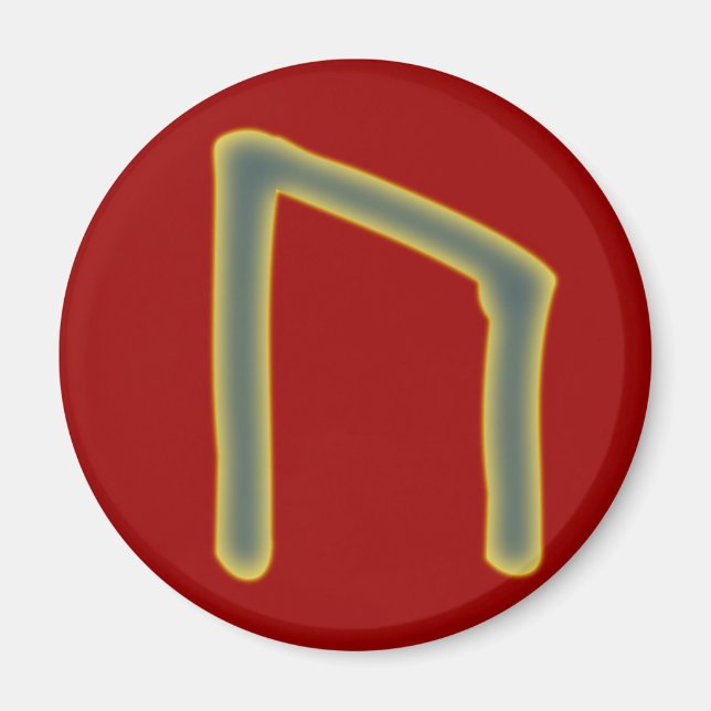rune Uruz Futhark Magnet (Framsidan)