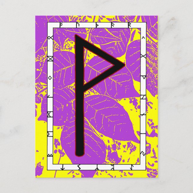 Rune Wunjo - Glädje! Postkort Vykort (Framsida)