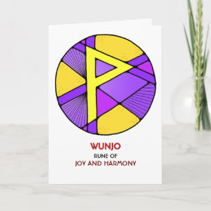 Rune Wunjo - Joy & Harmony - Art nouveau Kort