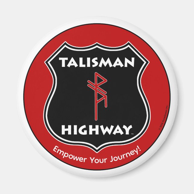 RuneDrottningens Talisman Highway Magnet (Framsidan)