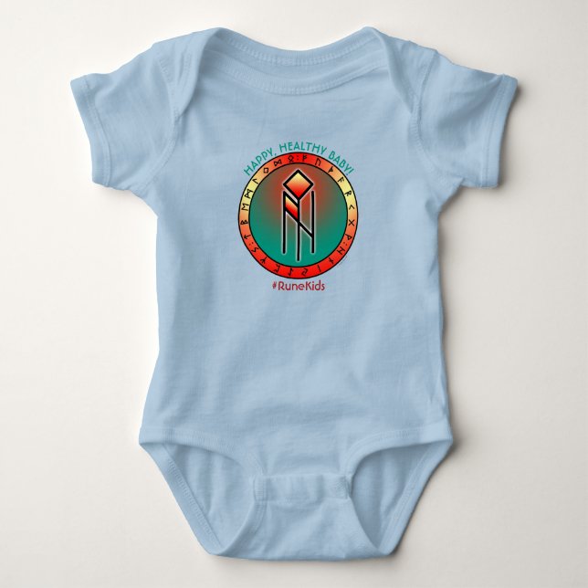 #RuneKids Glad och frisk bebis T Shirt (Framsida)