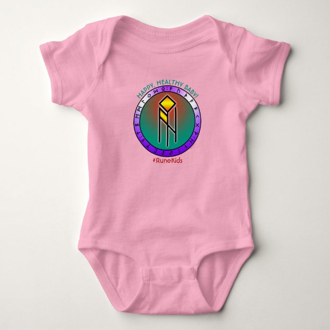 #RuneKids Glad och frisk bebis T Shirt (Framsida)
