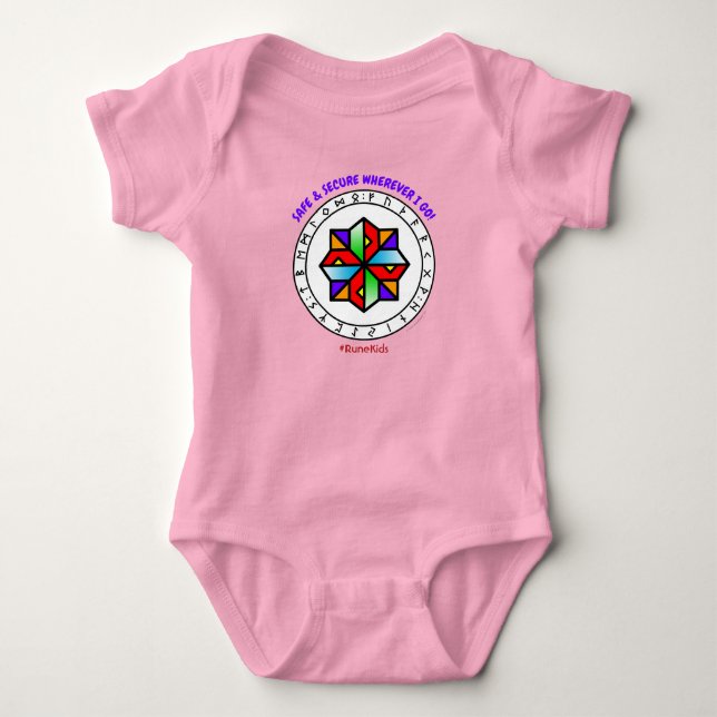#RuneKids Säker och trygg babybodysuit T Shirt (Framsida)