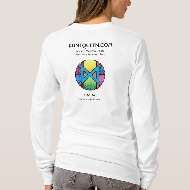 RuneQueen Dagaz - Uppvaknande T-Shirt (Baksida)