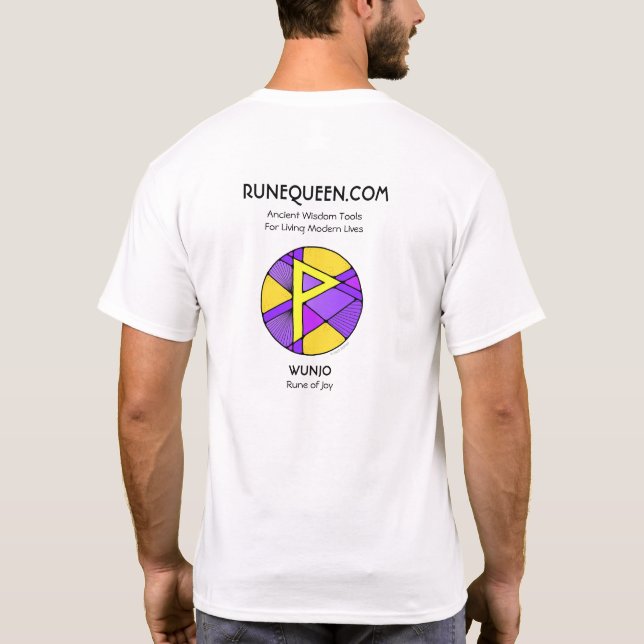 RuneQueen Wunjo - Runans glädje T-Shirt (Baksida)