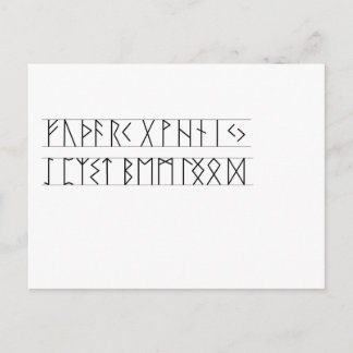 Runes Elder Futhark Vykort
