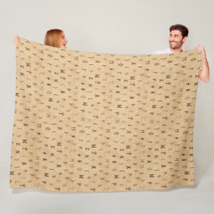 Runes Fleece Blanket