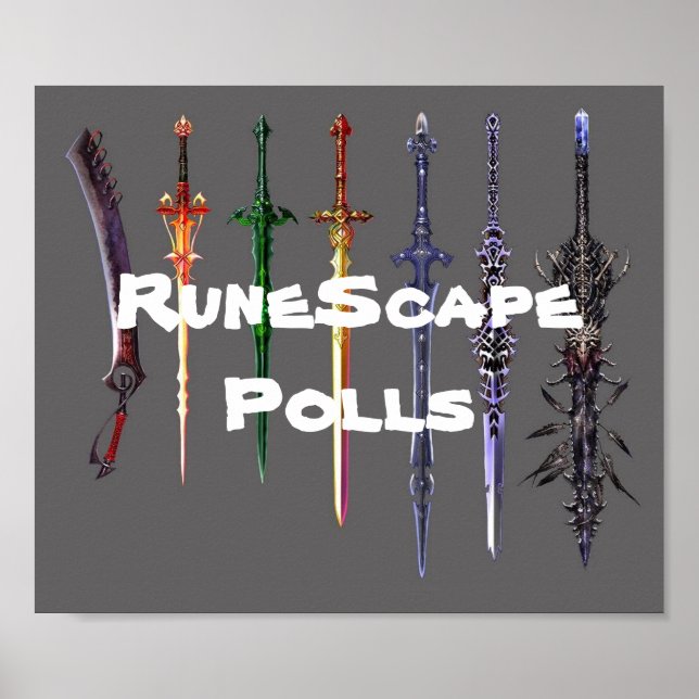 RuneScape Polls-svärd poster (Framsidan)