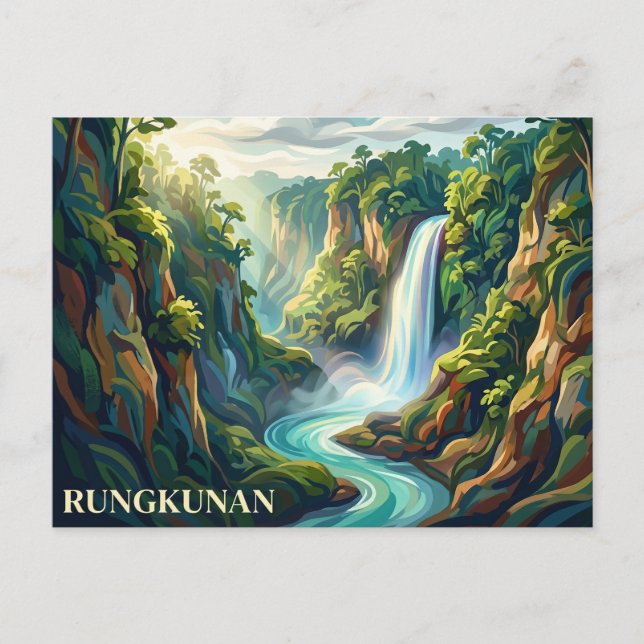 Rungkunan nationalpark Filippinerna Vykort (Framsida)