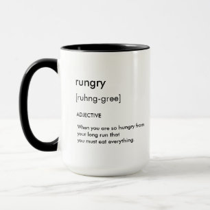 Rungry definitionspringer mugg