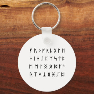 Runic Alphabet [Futhorc] Nyckelring