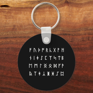 Runic Alphabet [Futhorc] Nyckelring