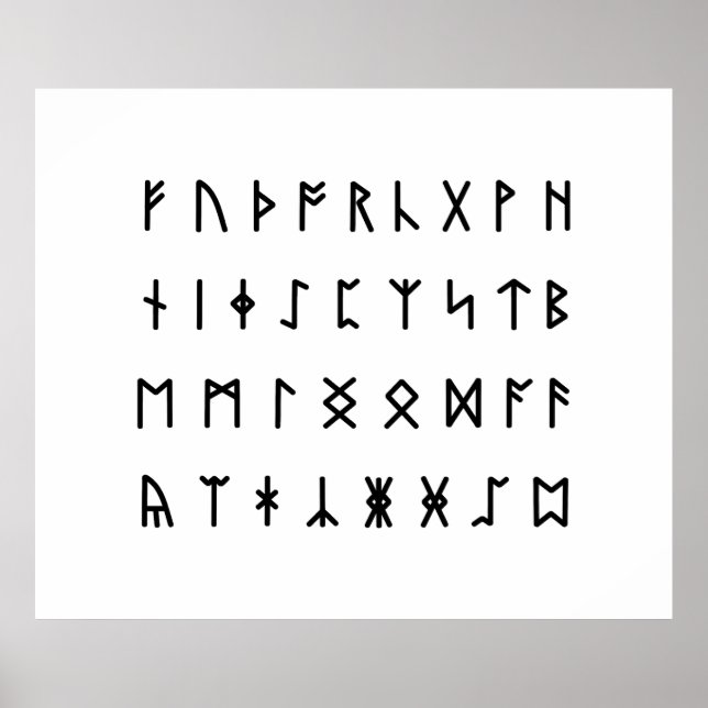 Runic Alphabet [Futhorc] Poster (Framsidan)