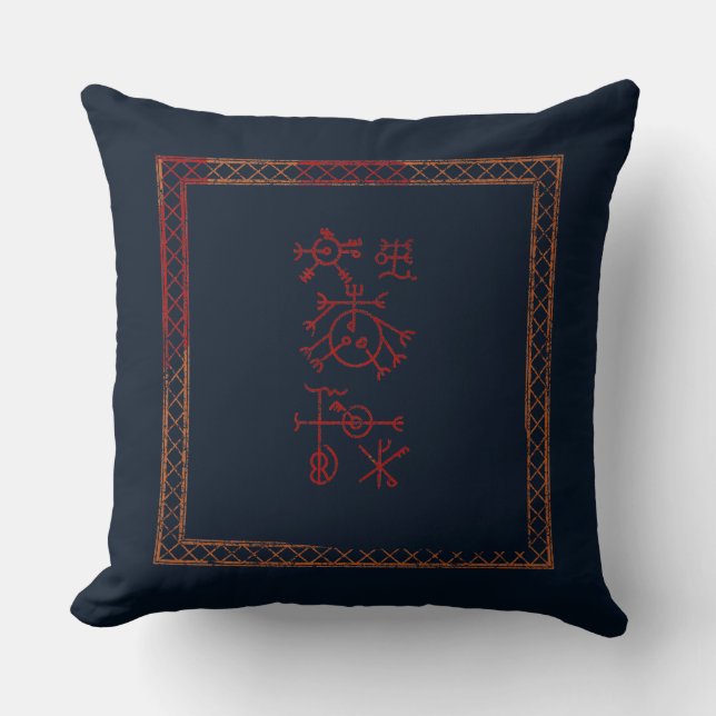 Runic Pillow för att få någon att sova Kudde (Framsida)
