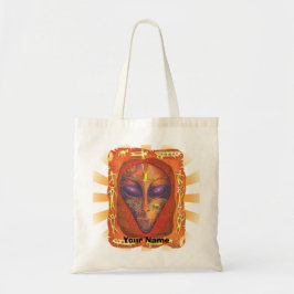 Runic Red Alien tote bag Tygkasse