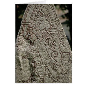 Runic sten hälsningskort