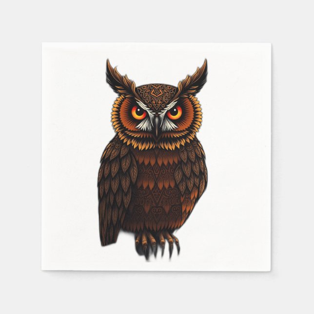 Runic Uggla i Twilight Forest Pappersservett (Framsidan)