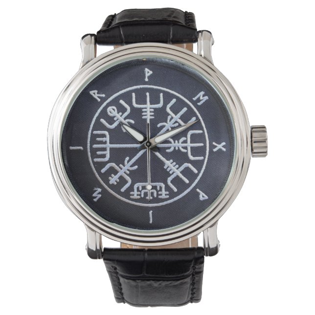 Runic Vegvísir Compass Watch Armbandsur (Framsida)